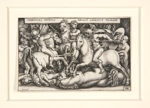 Herkules legyőzi a trójaiakat alkotó: Hans Sebald Beham