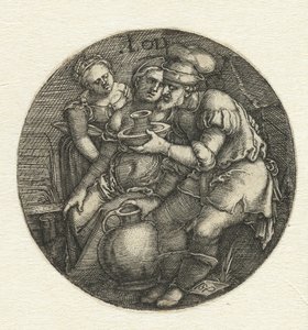 Lót és lányai alkotó: Hans Sebald Beham