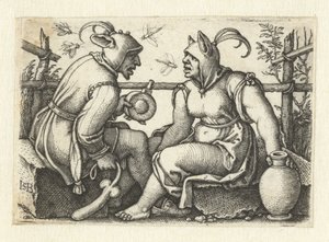 Jester fallosz és női nar alkotó: Hans Sebald Beham