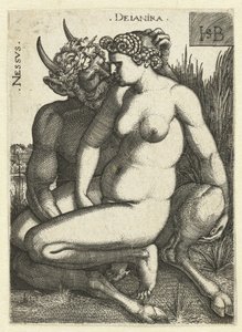 Nessus en Deïnira Nessvs Deianira (cím az objektumon) alkotó: Hans Sebald Beham