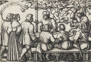 Paraszti lakoma alkotó: Hans Sebald Beham