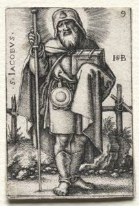 Nagy Szent Jakab, 1545-1546. alkotó: Hans Sebald Beham