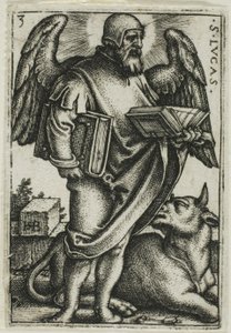 Szent Lukács, a Négy evangélistából alkotó: Hans Sebald Beham