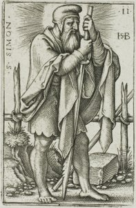 Szent Simon, 11. tábla a Tizenkét apostolból alkotó: Hans Sebald Beham