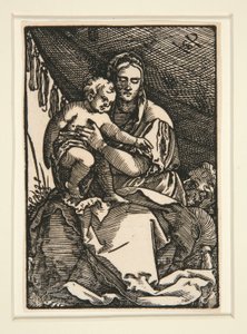 A Szent Család a lombkorona alatt alkotó: Hans Sebald Beham