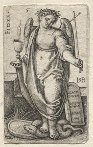 Isten ismerete és a hét fő erény: Hűség – Fides. alkotó: Hans Sebald Beham