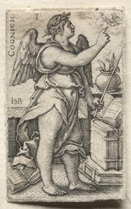 Isten ismerete és a hét kardinális erény: Isten ismerete - Cognicio. alkotó: Hans Sebald Beham