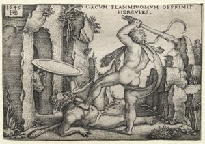 Herkules munkássága: Herkules megöli az óriás kakuszt alkotó: Hans Sebald Beham
