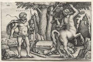 Herkules és Nessus alkotó: Hans Sebald Beham