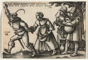 A parasztlakodalom avagy a tizenkét hónap: 7. sz alkotó: Hans Sebald Beham