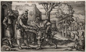 A tékozló fiú. alkotó: Hans Sebald Beham