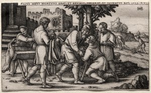 A tékozló fiú: A tékozló fiú visszatérése alkotó: Hans Sebald Beham