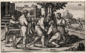 A tékozló fiú: A tékozló fiú visszatérése. alkotó: Hans Sebald Beham