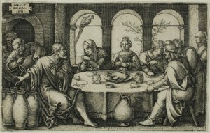 A kánai esküvő alkotó: Hans Sebald Beham