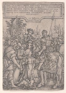 Traianus igazságszolgáltatása alkotó: Hans Sebald Beham