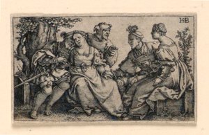 Két pár és a búbos alkotó: Hans Sebald Beham