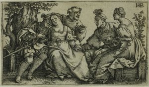 Két pár és a búbos alkotó: Hans Sebald Beham
