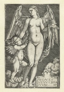 Vénusz és Ámor Avdaces Venvs ipsa ivvat (cím az objektumon) alkotó: Hans Sebald Beham