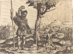 Dávid és Góliát, 1551.