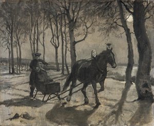 A szánkózás Fussingöe-be alkotó: Hans Smidth
