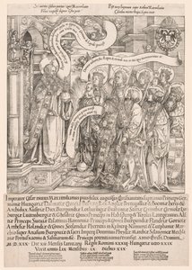 Maximilian védőszentjei bemutatták a Mindenhatónak, 1519.