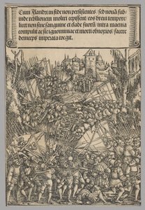 Második flamand lázadás, 10. lemez a Történelmi jelenetek I. Maximilianus császár életéből a Diadalívből