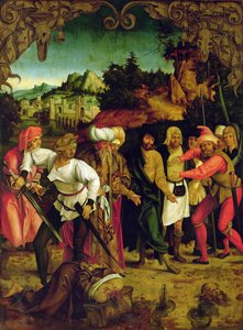 Szent Pál lefejezése, egy poliptichonról, amely jelenetek az SS életéből. Péter és Pál (a 86832 részlete)