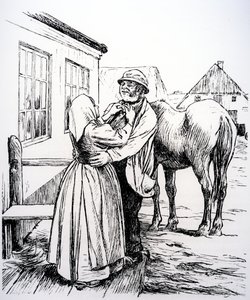 Illusztráció Hans Christian Andersen „Amit az öreg csinál mindig helyes” című könyvéből alkotó: Hans Tegner
