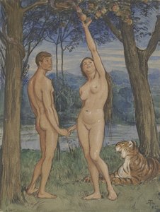 Ádám és Éva alkotó: Hans Thoma