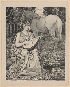 A zene allegóriája alkotó: Hans Thoma