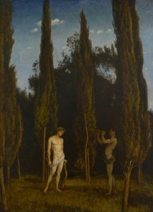 Apollo és Marsyas alkotó: Hans Thoma