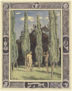 Apollón és Marsziasz alkotó: Hans Thoma