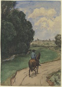Az erdő szélén alkotó: Hans Thoma
