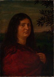Cella Thoma asszony portréja alkotó: Hans Thoma