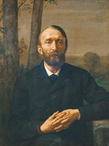 Conrad Fiedler művészetelméletíró portréja alkotó: Hans Thoma