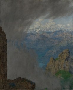 Kilátás a Pilatusról alkotó: Hans Thoma