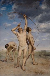 Íjászok alkotó: Hans Thoma