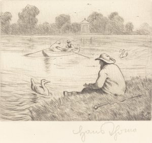 Nyugodt kirándulás alkotó: Hans Thoma