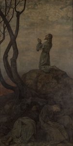 Krisztus az Olajfák hegyén alkotó: Hans Thoma