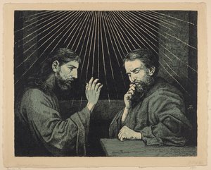 Krisztus és Nikodémus alkotó: Hans Thoma
