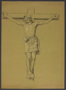 Krisztus a kereszten alkotó: Hans Thoma