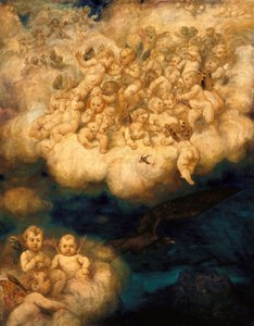 Angyalok felhője alkotó: Hans Thoma