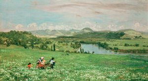 A Rajna Säckingennél alkotó: Hans Thoma