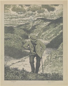 A vándor (Meisterblatt) alkotó: Hans Thoma