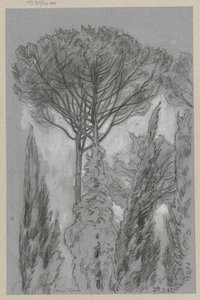 Fák Firenzében alkotó: Hans Thoma