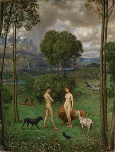 A paradicsomban alkotó: Hans Thoma