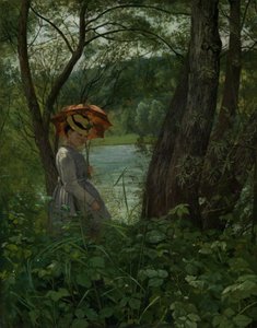 A napsütésben alkotó: Hans Thoma