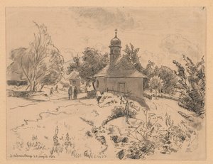 A kis templom Schönenbergben alkotó: Hans Thoma