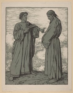 Krisztus megkísértése alkotó: Hans Thoma