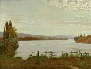 Reggel a Felső-Rajnánál, Säckingen közelében alkotó: Hans Thoma